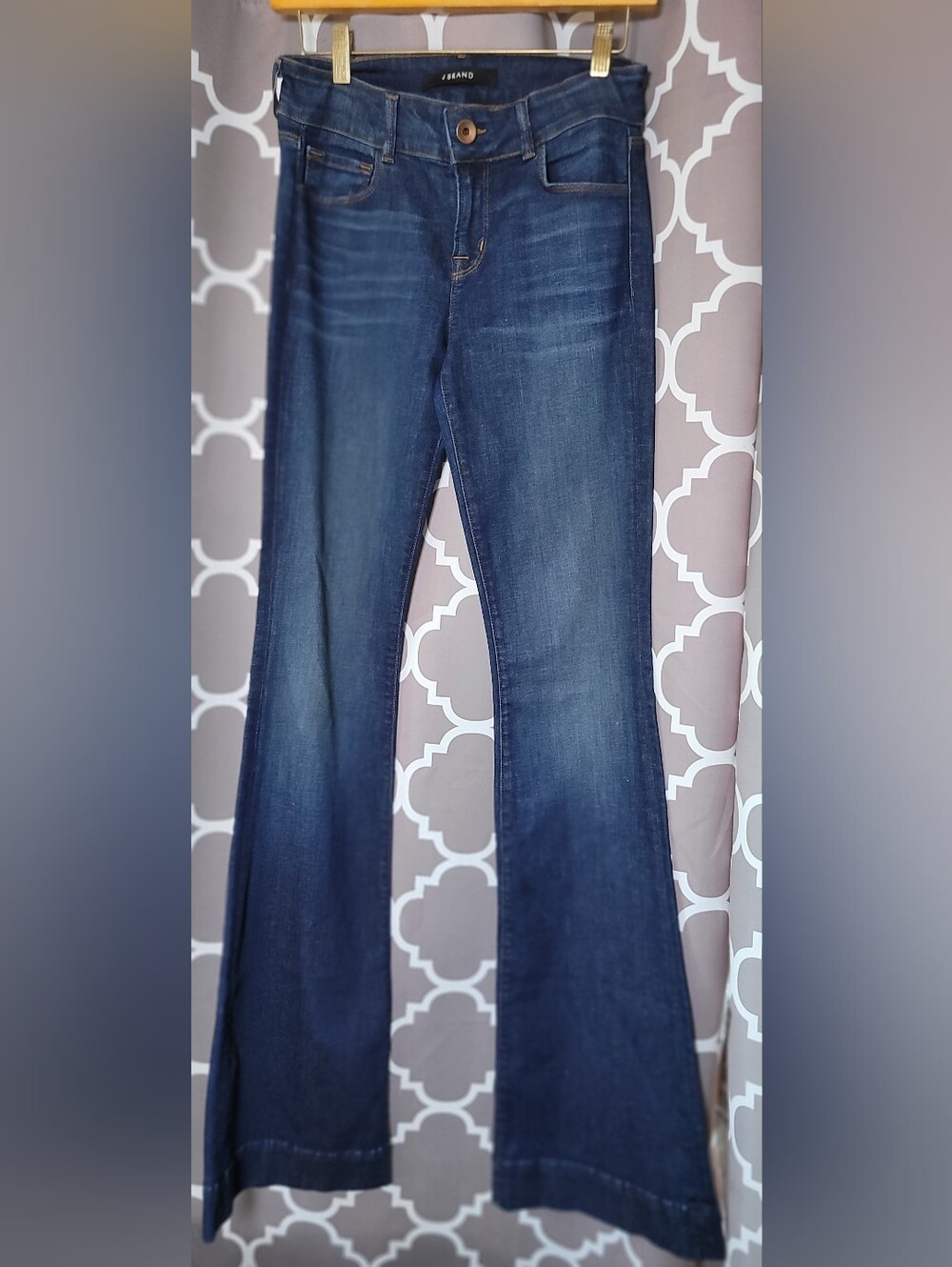 J Brand Dark Blue Flare Jeans